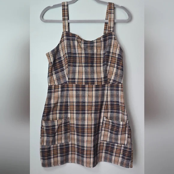 Dresses & Skirts - Plaid Sleeveless Dress
